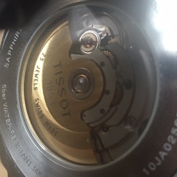 Lightly Used Tissot Dress Watch w/ Leather 'Croc' style band Automatic ETA 2824 - Picture 4 of 8